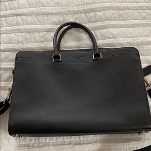Coach leather laptop briefcase